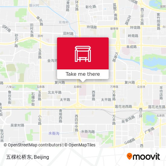 五棵松桥东 map