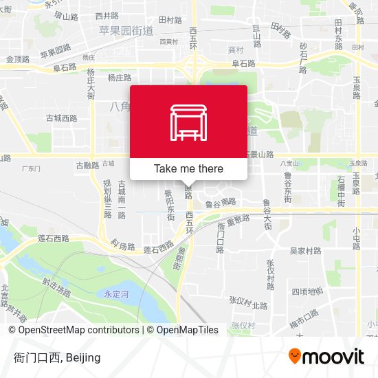 衙门口西 map