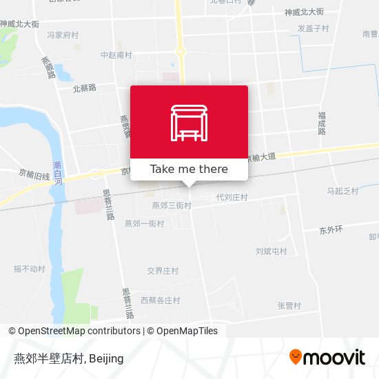 燕郊半壁店村 map