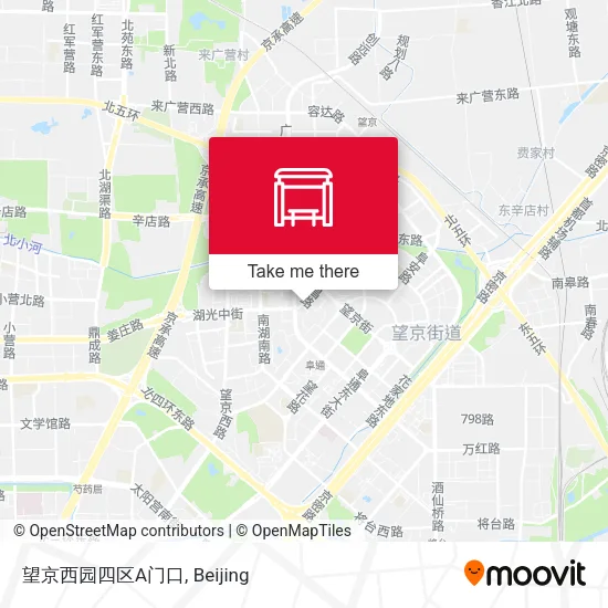 望京西园四区A门口 map