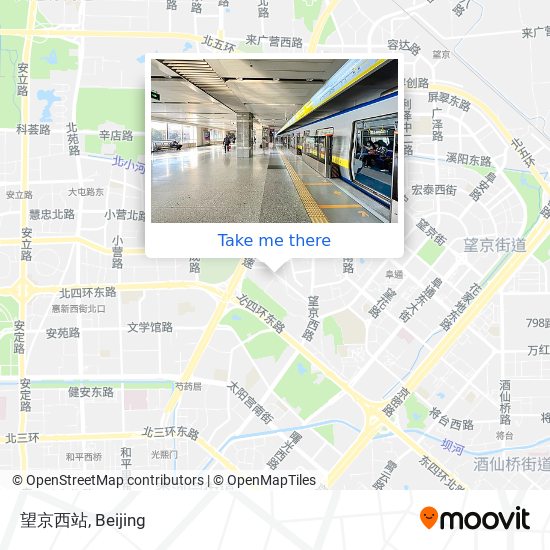 望京西站 map