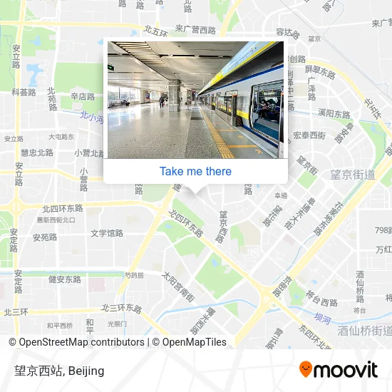 望京西站 map