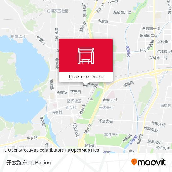 开放路东口 map