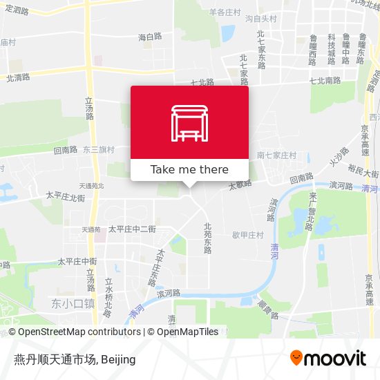 燕丹顺天通市场 map