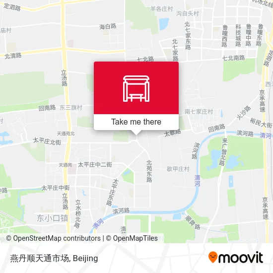 燕丹顺天通市场 map