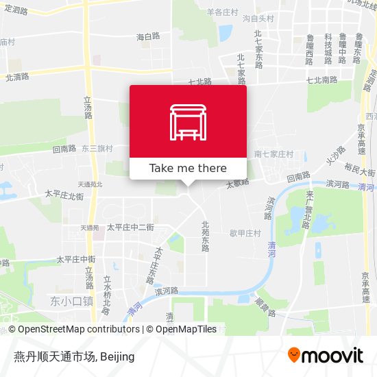 燕丹顺天通市场 map