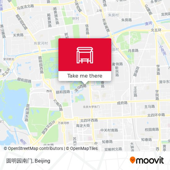 圆明园南门 map