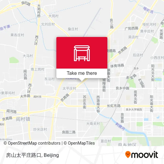 房山太平庄路口 map