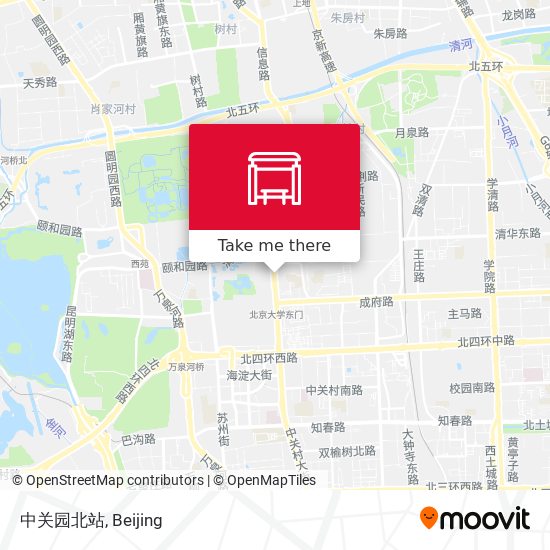 中关园北站 map