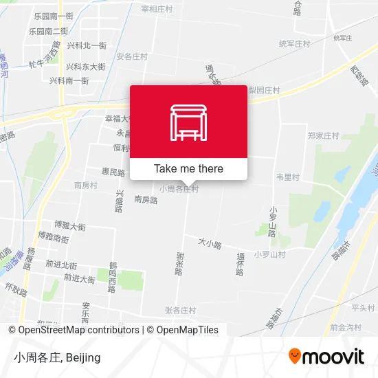 小周各庄 map