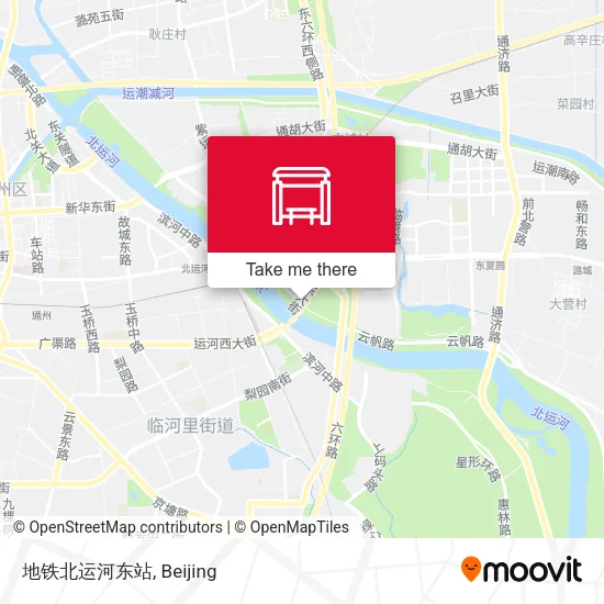 地铁北运河东站 map