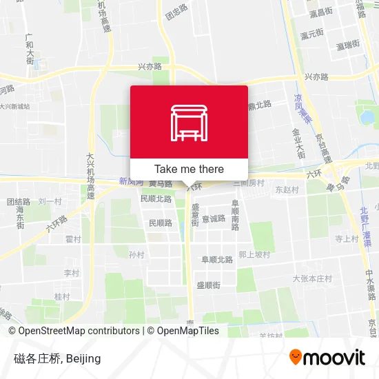 磁各庄桥 map