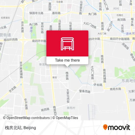 槐房北站 map