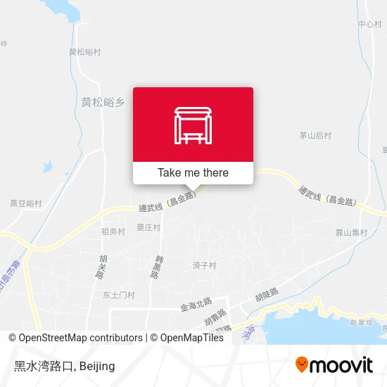 黑水湾路口 map