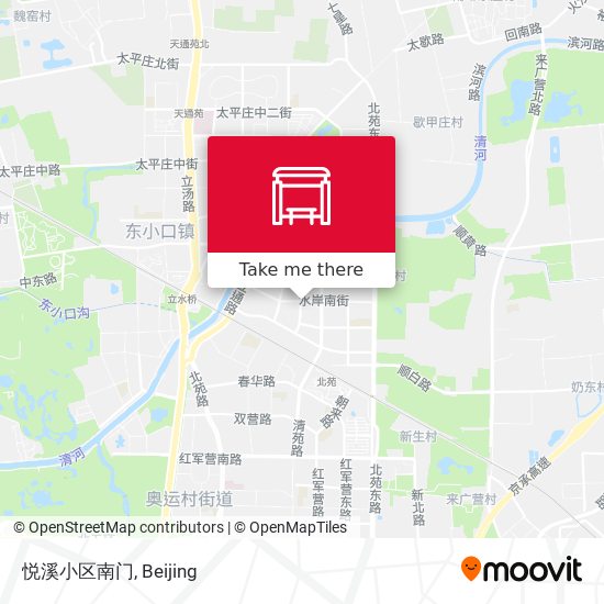 悦溪小区南门 map