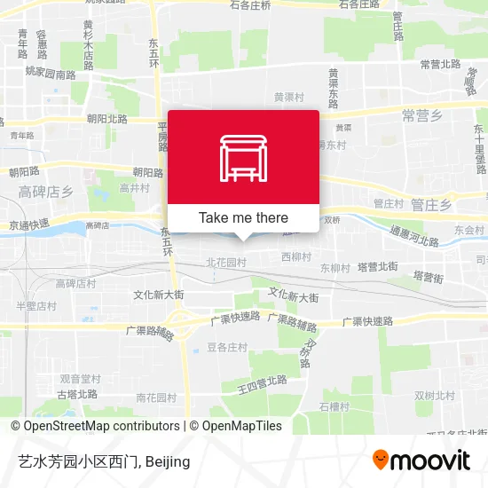 艺水芳园小区西门 map