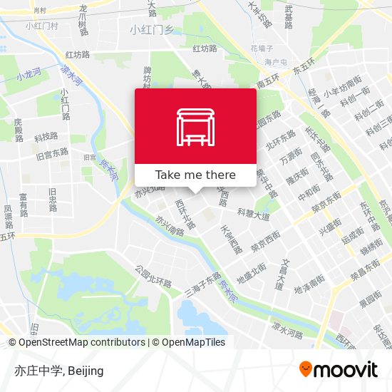 亦庄中学 map