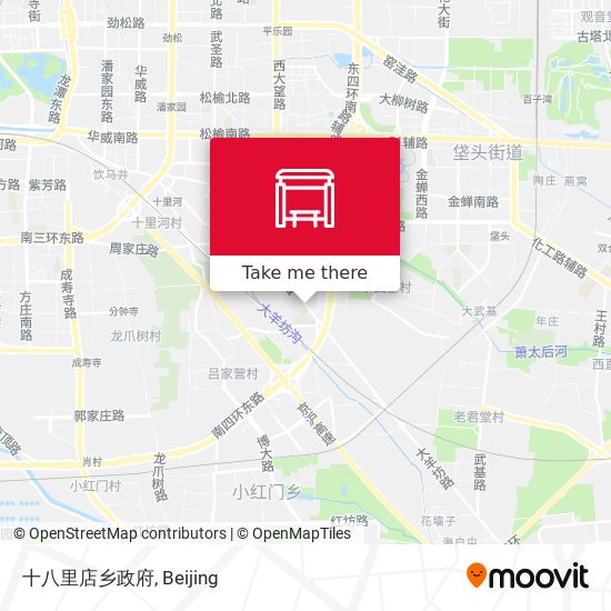 十八里店乡政府 map