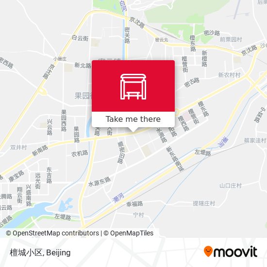 檀城小区 map