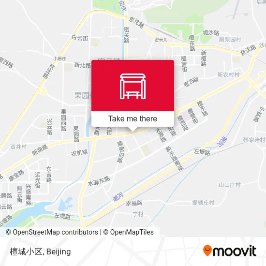 檀城小区 map