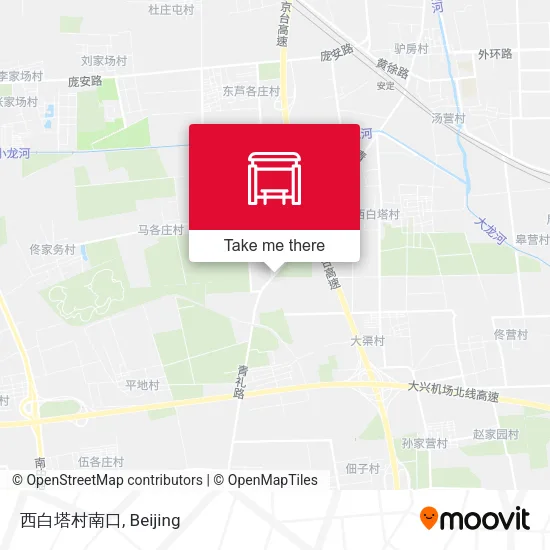 西白塔村南口 map