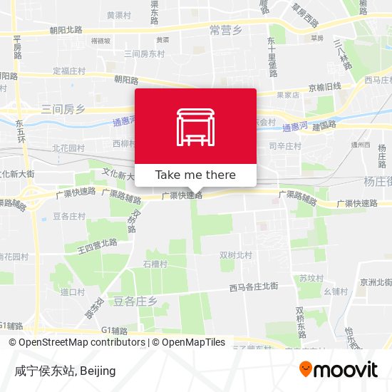 咸宁侯东站 map
