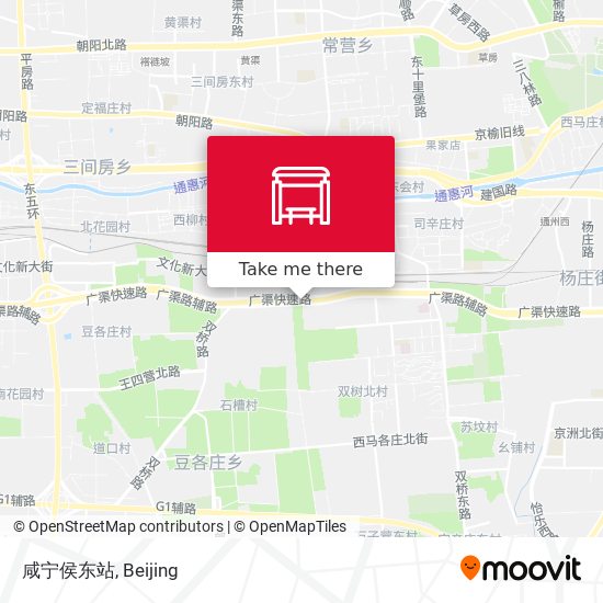咸宁侯东站 map