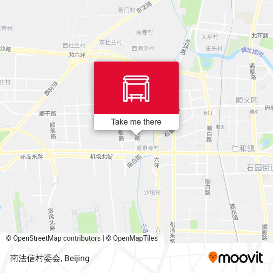 南法信村委会 map