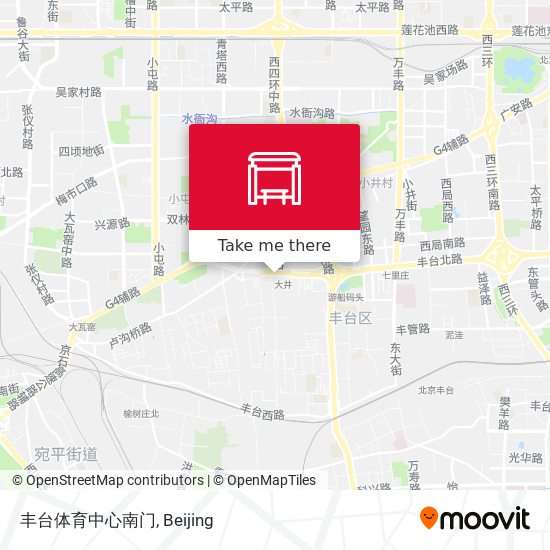 丰台体育中心南门 map