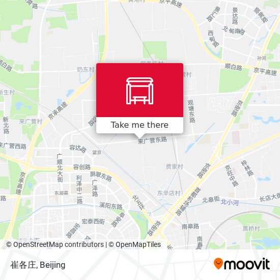 崔各庄 map