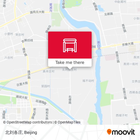 北刘各庄 map