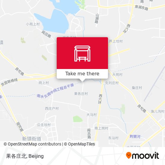 果各庄北 map
