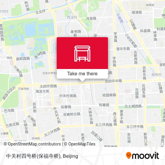 中关村四号桥(保福寺桥) map