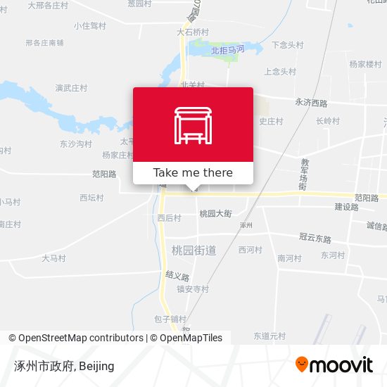 涿州市政府 map