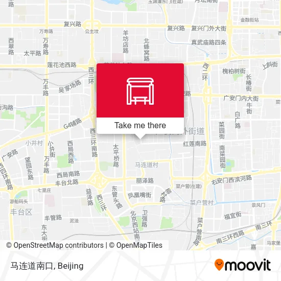 马连道南口 map