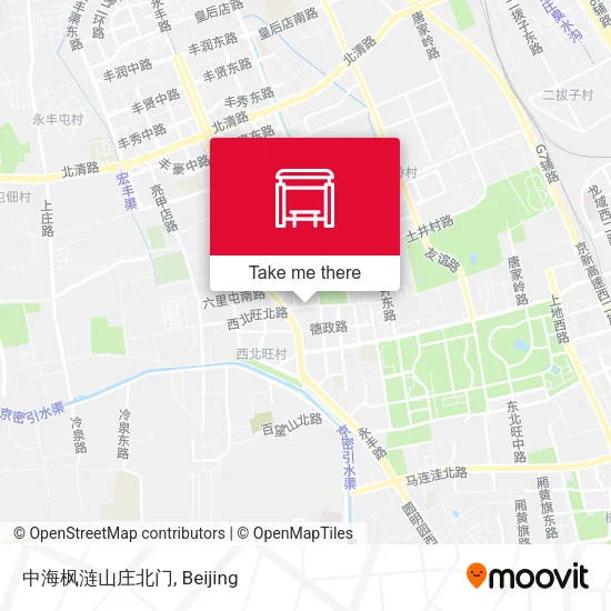 中海枫涟山庄北门 map