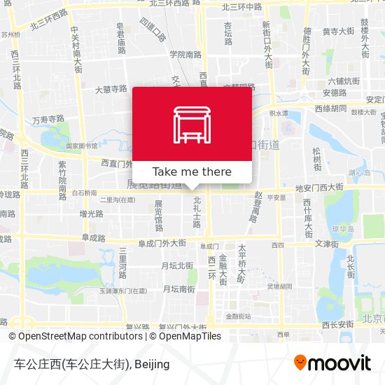 车公庄西(车公庄大街) map