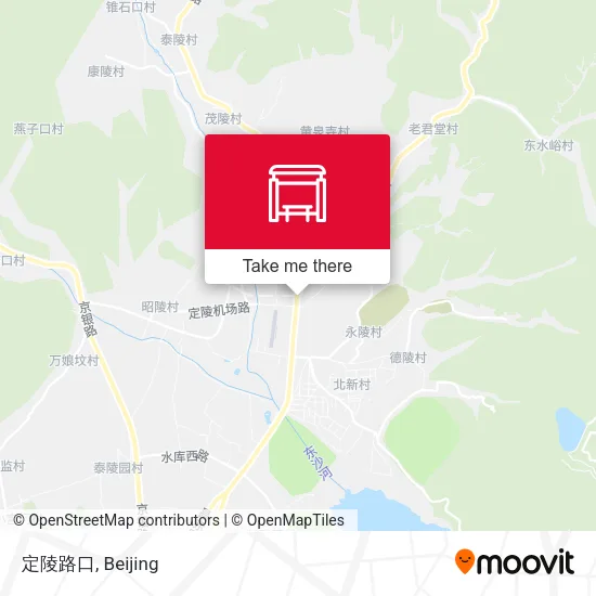 定陵路口 map