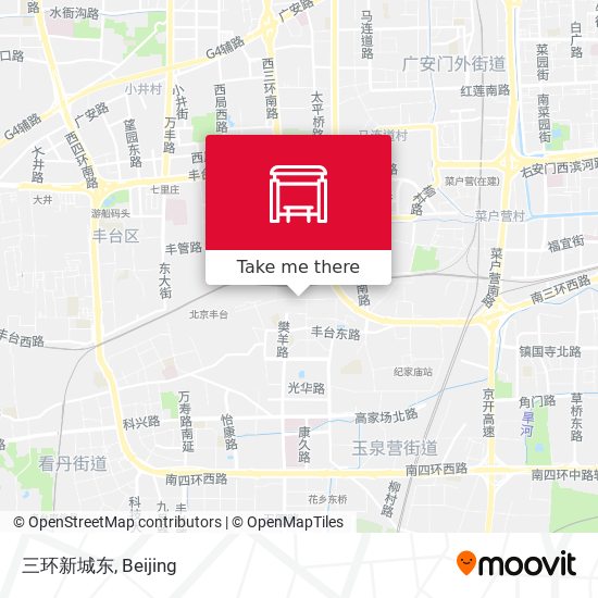 三环新城东 map