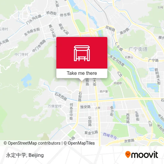 永定中学 map