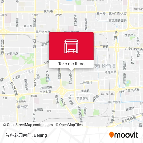 首科花园南门 map