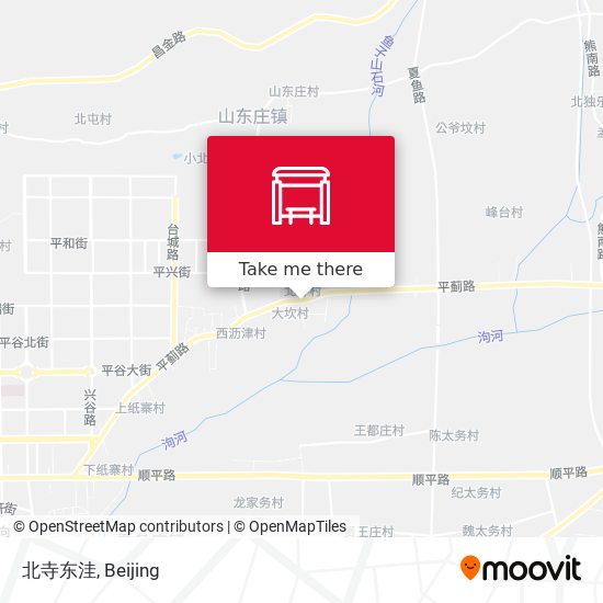 北寺东洼 map