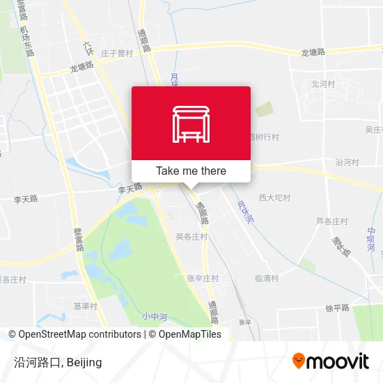 沿河路口 map