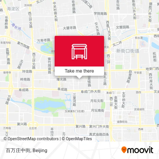 百万庄中街 map