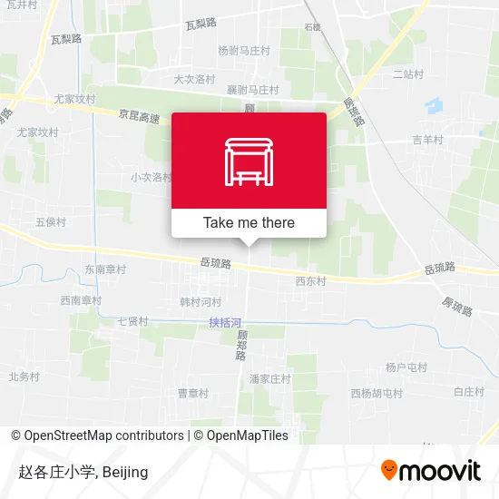 赵各庄小学 map
