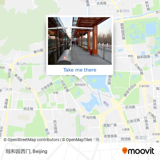 颐和园西门 map