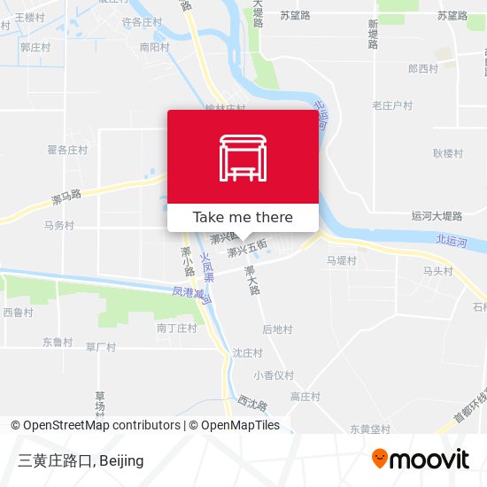 三黄庄路口 map