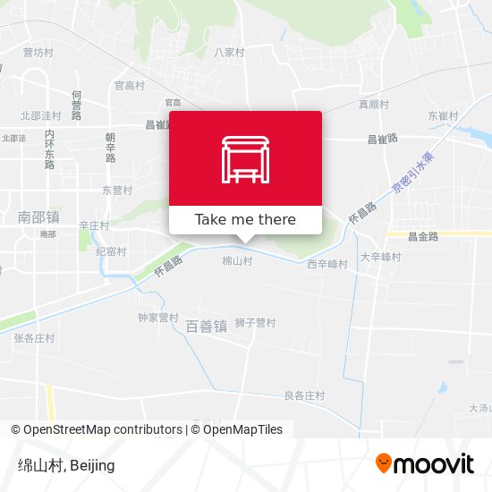 绵山村 map