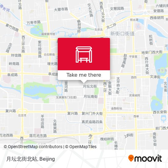 月坛北街北站 map