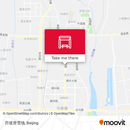乔坡滑雪场 map